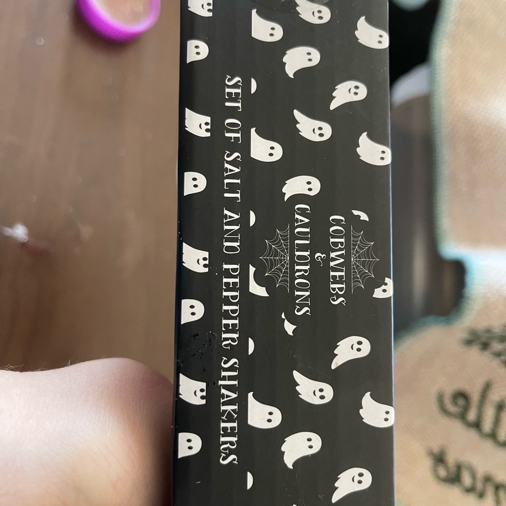 Ghost salt and pepper shakers